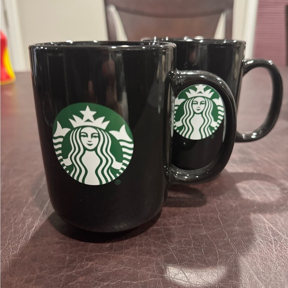 Starbucks Other - Starbucks Classic Black Mug with Iconic Green Logo
